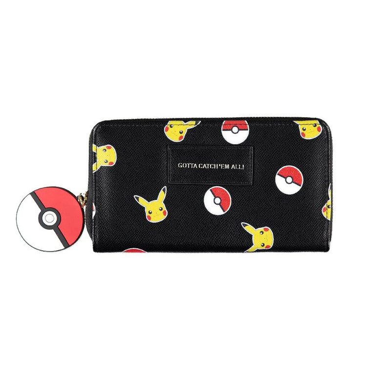 Difuzed Pokémon Pickachu Girls Zip Around Ladies Wallet - حقيبة يد